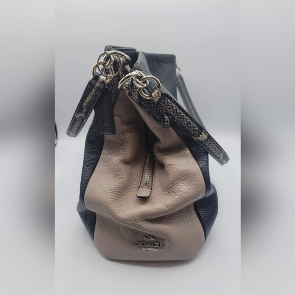 Coach Handbags - COACH Phoebe Pebble Black Leather Shoulder Bag